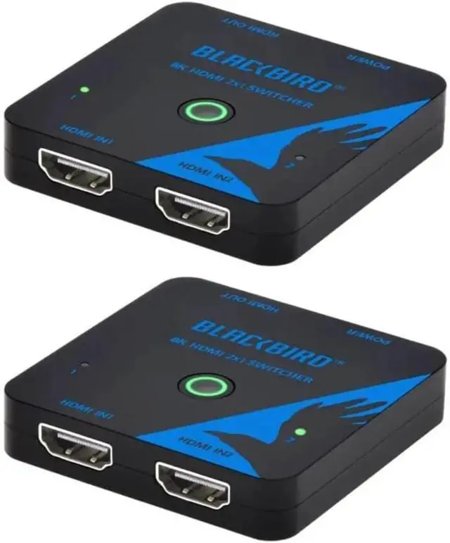 Alt view image 3 of 6 - 2x1 HDMI Switch, 8K@60Hz, 4K@120Hz, 48Gbps, HDMI 2.1, HDCP 2.3, HDR10+ and Dolby Vision, Low Latency Support
