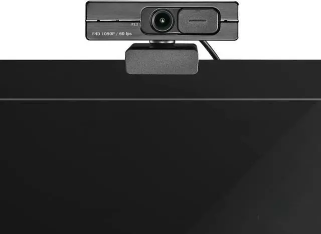Alt view image 2 of 6 - 1080P/60fps Webcam C6206 Full HD Streaming Low-Light Correction with Dual Omni-Directional Microphone, Privacy Cover