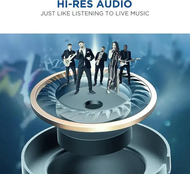 Alt view image 3 of 5 - Triple Driver in-Ear Headphones with Microphone