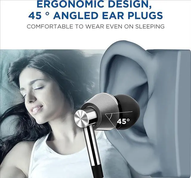 Alt view image 4 of 5 - Triple Driver in-Ear Headphones with Microphone