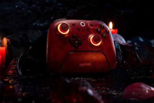 Alt view image 6 of 6 - Ultimate 2 Wireless Controller for Windows & Android, Gaming Controller with TMR Joysticks, Red