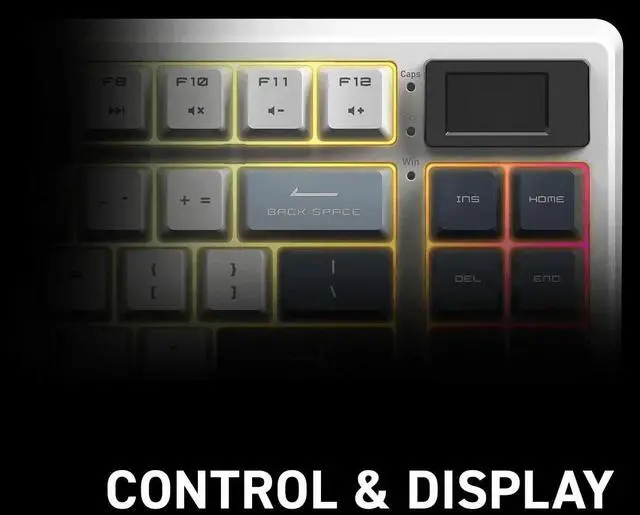 Alt view image 5 of 6 - Mechanical Linear SWITCHES - Dye-Sublimated PBT Keycaps, Anti-Slip Base, USB 2.0, Bluetooth, 2.4 GHz
