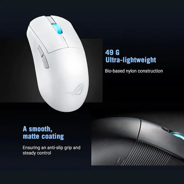 Alt view image 4 of 5 - Mini Wireless Gaming Mouse Small Compact Design, 49g Lightweight, Esports & FPS Gaming, Pro-Approved, White