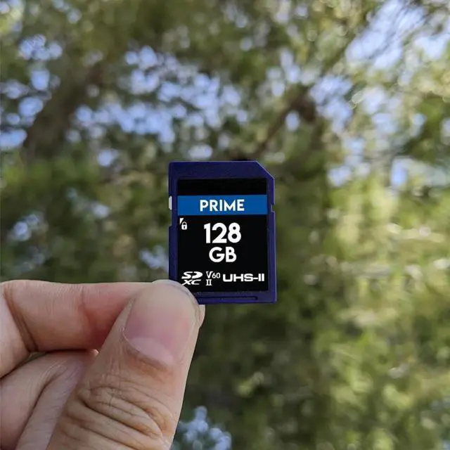 Alt view image 2 of 6 - Prime 128GB SDXC UHS-II Memory Card 300MB/s Read, 250MB/s Write | Ideal for 8K, 4K, HDR, and 360º Video