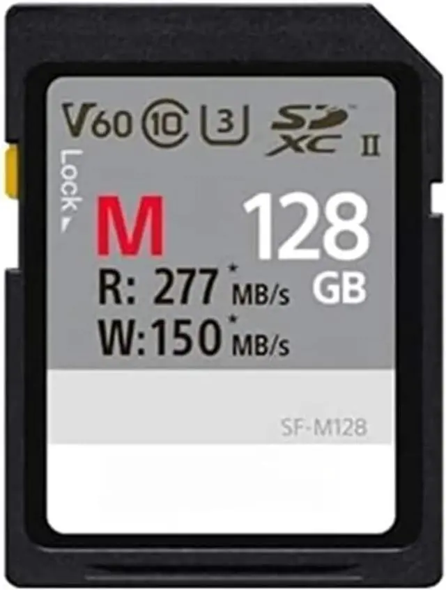 Main image of FOR-Series SDXC UHS-II Card 128GB, V60, CL10, U3, Max R277MB/S, W150MB/S (SF-M128/T2), Black