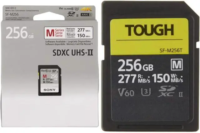 Alt view image 2 of 5 - Series SDXC UHS-II Card 128GB, V60, CL10, U3, Max R277MB/S, W150MB/S (SF-M128/T2), Black