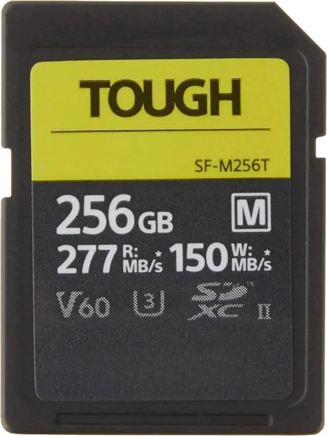 Alt view image 5 of 5 - Series SDXC UHS-II Card 128GB, V60, CL10, U3, Max R277MB/S, W150MB/S (SF-M128/T2), Black