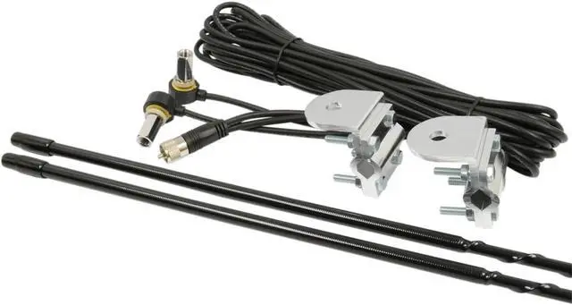 Main image of RPPS-23KB Platinum Series Black 3 Foot 1000 Watt Dual Mirror Mount CB Antenna Kit