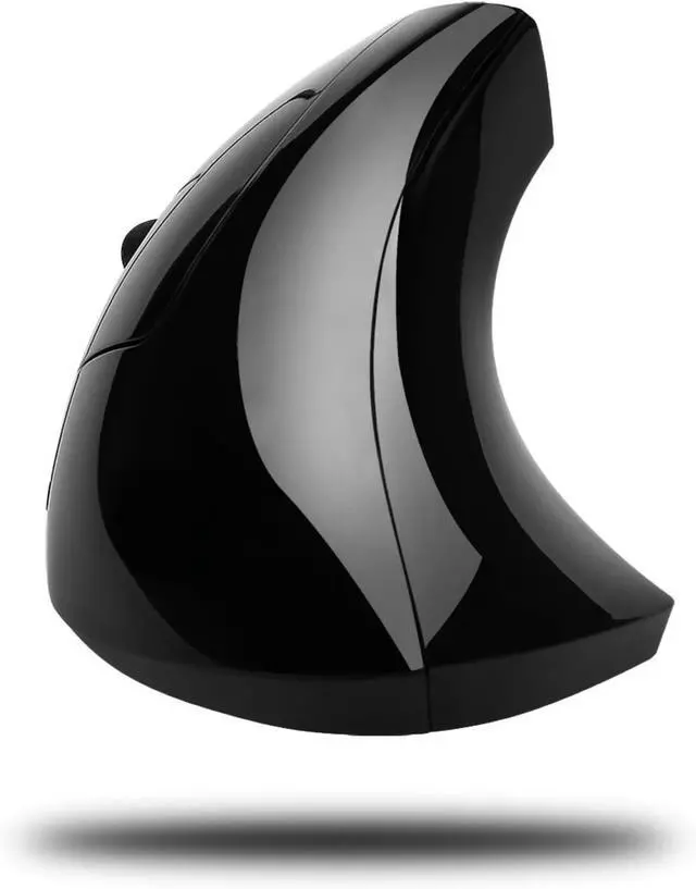 Alt view image 2 of 6 - iMouse E90 - Wireless Left-Handed Vertical Ergonomic Mouse, Black