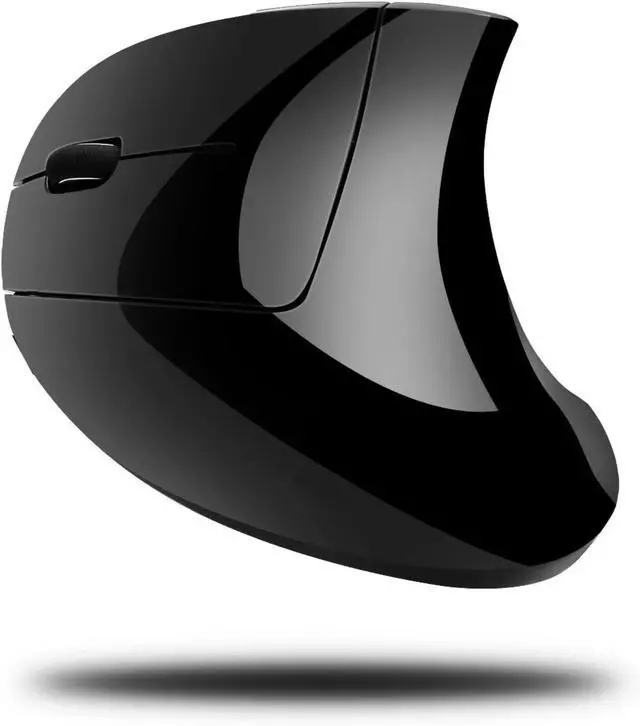 Alt view image 6 of 6 - iMouse E90 - Wireless Left-Handed Vertical Ergonomic Mouse, Black