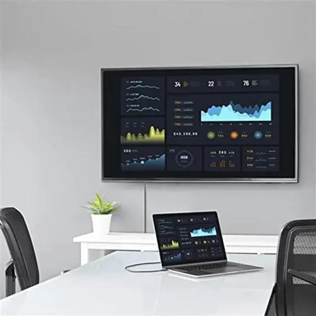 Alt view image 3 of 6 - 6ft/1.8m USB C to DisplayPort 1.2 Cable 4K 60Hz - USB-C to DP Adapter HBR2 - USB (CDP2DPMM6B)