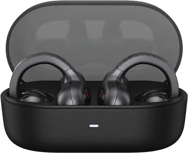 Alt view image 4 of 6 - Bluetooth Headphones, Open Ear Wireless Earbuds with Easy Touch, IPX4 Water Resistant & Sweatproof, AI Noise Reduction