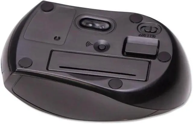 Alt view image 4 of 5 - Compact Mouse, 2.4 GHz Frequency/26 ft Wireless Range, Left/Right Hand Use, Black