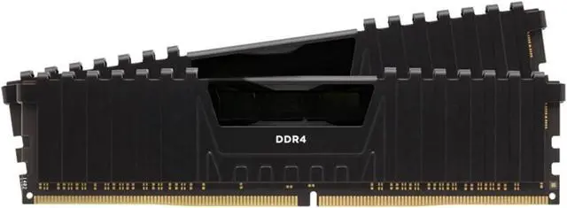 Alt view image 3 of 4 - 16GB (2x8GB) 3200MHz CL16-20-20-38 1.35V Intel AMD Desktop Computer Memory - Black (CMK16GX4M2E3200C16)