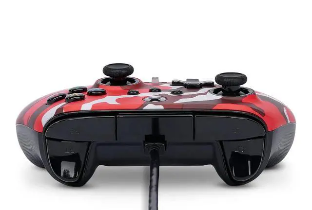 Alt view image 6 of 6 - Enhanced Wired Controller- Red Camo, gamepad, wired video game controller, gaming controller