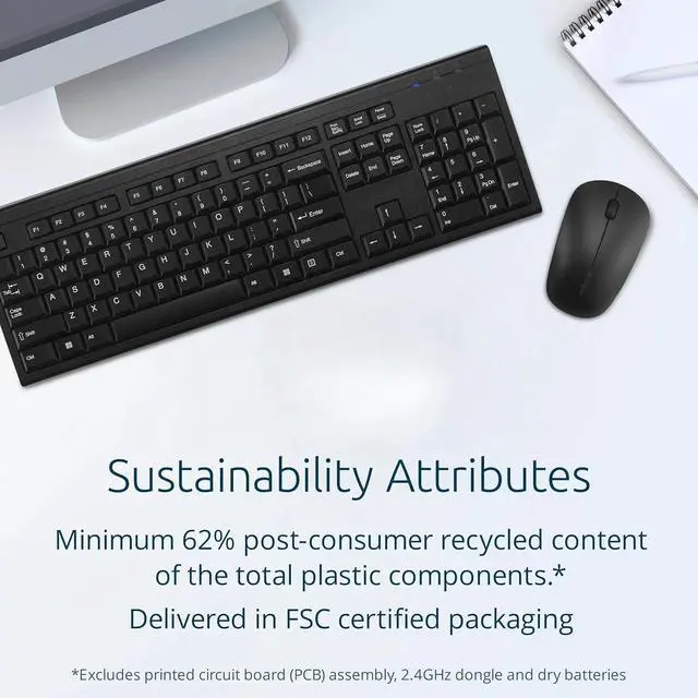 Alt view image 2 of 6 - KM150 EQ Wireless Desktop Set, Wireless Keyboard & Mouse (K75562NA)