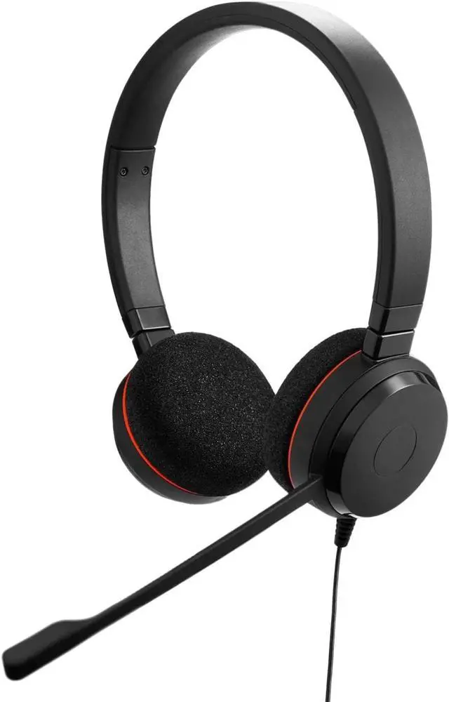 Main image of Wired Headset - Dual-Ear Wired Headset for Office and Work from Home - Call Control - USB-C/A Connectivity - Black