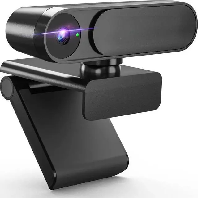 Main image of Webcam No Mic with Privacy Cover, USB Web Cam for Computer and Laptop Plug & Play, Web Camera Without Audio