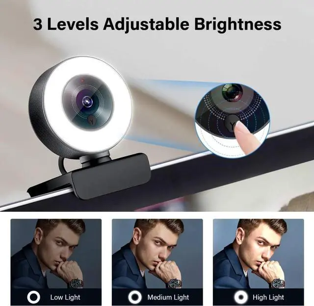 Alt view image 3 of 6 - Streaming Webcam 1080P, 960A HD Web Camera USB Web Cam for Gaming Conferencing Video Chatting Mac Windows Desktop Computer Laptop Wide Angle Webcam