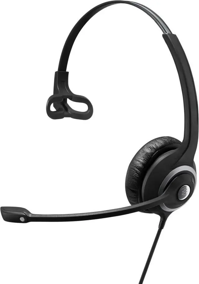 Alt view image 3 of 6 - FOR-Sided Business Headset | For Skype for Business, Softphone, and PC | with HD Sound, Noise-Cancelling Microphone (Black)