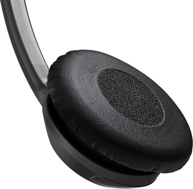 Alt view image 6 of 6 - FOR-Sided Business Headset | For Skype for Business, Softphone, and PC | with HD Sound, Noise-Cancelling Microphone (Black)