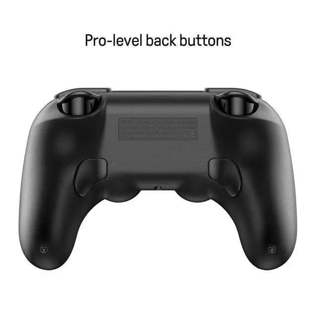 Alt view image 2 of 6 - Pro 2 Hall Effect Joysticks/Hall Trigger Wired Controller with Back Buttons, 3.5mm Audio Jack and Mic Mute Button(Black)