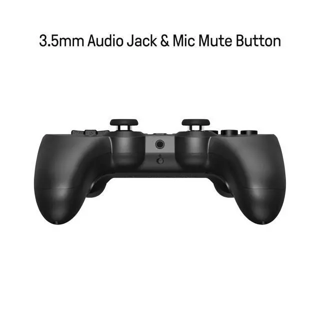 Alt view image 3 of 6 - Pro 2 Hall Effect Joysticks/Hall Trigger Wired Controller with Back Buttons, 3.5mm Audio Jack and Mic Mute Button(Black)