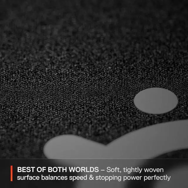 Alt view image 3 of 6 - Performance Balance Gaming Mousepad Extra Density Low-Profile Edge Stitching Non-Slip Neoprene Rubber Base