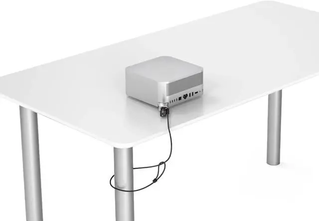 Alt view image 4 of 6 - Ledge Lock Adapter with Keyed Cable Lock - Secure Your with Durable Silver Locking Solution