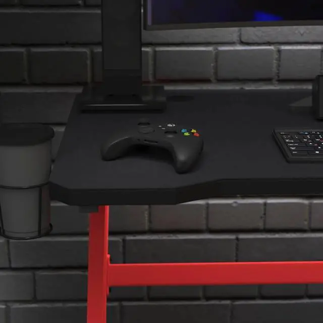 Alt view image 4 of 6 - Gaming Mouse Pad - Black Anti Slip Rubber Base - 45.75" x 23.5" x .125" - Micro Weave Top - Large Home Office Desk Mat