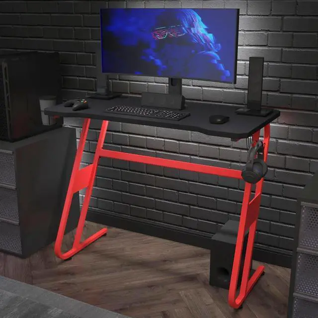 Alt view image 5 of 6 - Gaming Mouse Pad - Black Anti Slip Rubber Base - 45.75" x 23.5" x .125" - Micro Weave Top - Large Home Office Desk Mat