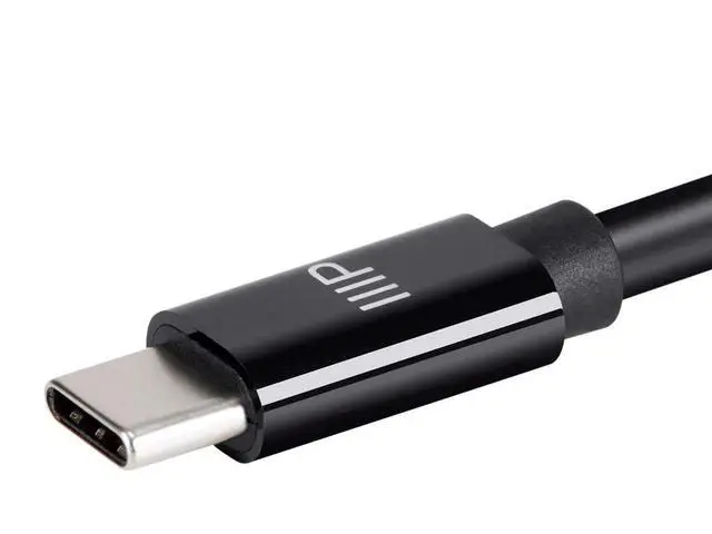Alt view image 5 of 5 - Charge and Sync Type-C to Type-C Cable - 6 Feet - Black, USB 2.0, TPE Jacket, Up to 5A/100W (Pack of 3)