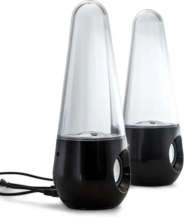 Alt view image 2 of 4 - Bluetooth LED Dancing Water Multimedia Speakers in Black, (BFS-Shelf Speaker)