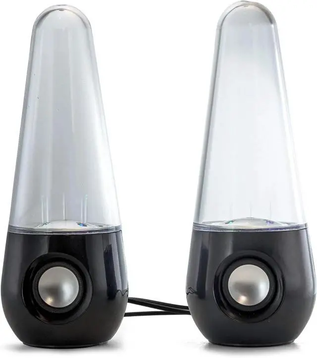 Alt view image 3 of 4 - Bluetooth LED Dancing Water Multimedia Speakers in Black, (BFS-Shelf Speaker)