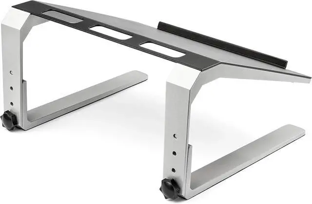 Alt view image 3 of 6 - FOR-Adjustable Laptop Stand - Heavy Duty Steel & Aluminum - 3 Height Settings - Tilted - Ergonomic Laptop Riser (LTSTND)