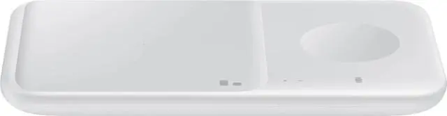 Alt view image 2 of 6 - 9W Wireless Charger Duo w/ USB C Cable, Charge 2 Devices at Once, Cordless Super Fast Charging Pad, White