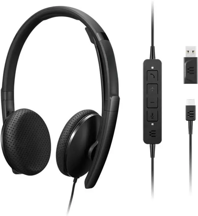 Alt view image 2 of 6 - Wired VoIP Headset. with EPOS BrainAdapt & ActiveGard Technology, UC Platform Optimized, USB-C Plug, Lightweight Design