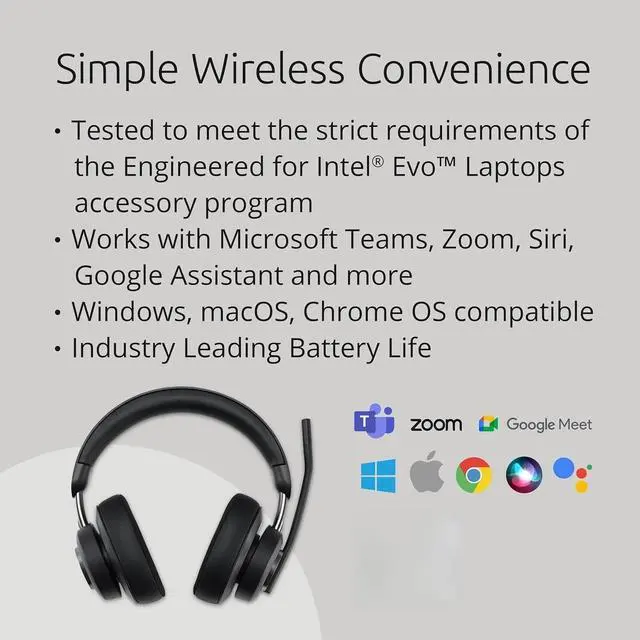 Alt view image 3 of 6 - AH3X Bluetooth Headset, Wireless Over-Ear Headset, Boom Microphone, LED Indicator, Earcup Controls (K83455WW)