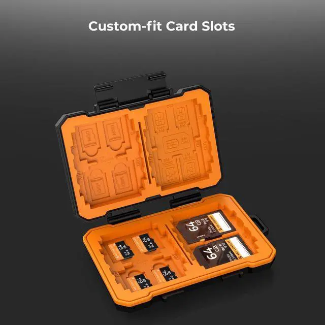 Alt view image 4 of 7 - Concept Memory Card Case - 25 Slot Carrying Case for SD, CF, CFexpress, Micro SD, Nano SIM & Micro SIM Cards