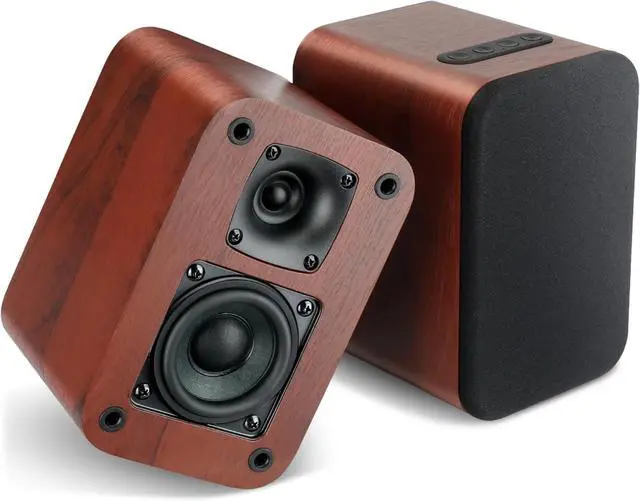 Main image of Bluetooth Bookshelf Speakers 40W, 2.75" Woofer Stereo with Optical/AUX/TV-ARC, Turntable Compatible, No Receiver Needed