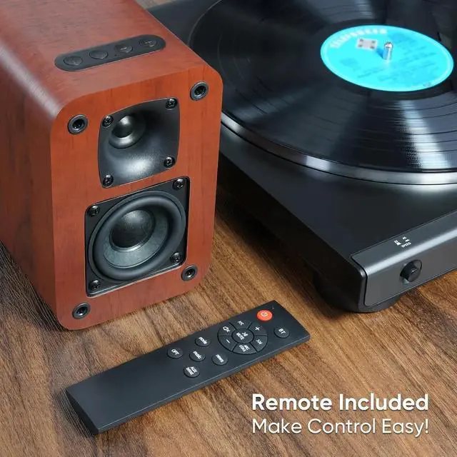 Alt view image 5 of 5 - Bluetooth Bookshelf Speakers 40W, 2.75" Woofer Stereo with Optical/AUX/TV-ARC, Turntable Compatible, No Receiver Needed