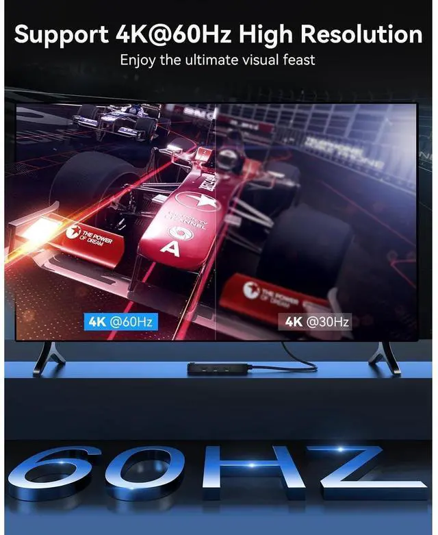 Alt view image 3 of 7 - HDMI Switch 4K@60Hz, 4K HDMI Splitter 3 in 1 Out, 3 Port Hdmi Switcher Box Supports UHD 3D HDR, Multi Port HDMI Hub Selector for Xbox PS3 4 5 TV Gaming Roku HDTV Fire Stick