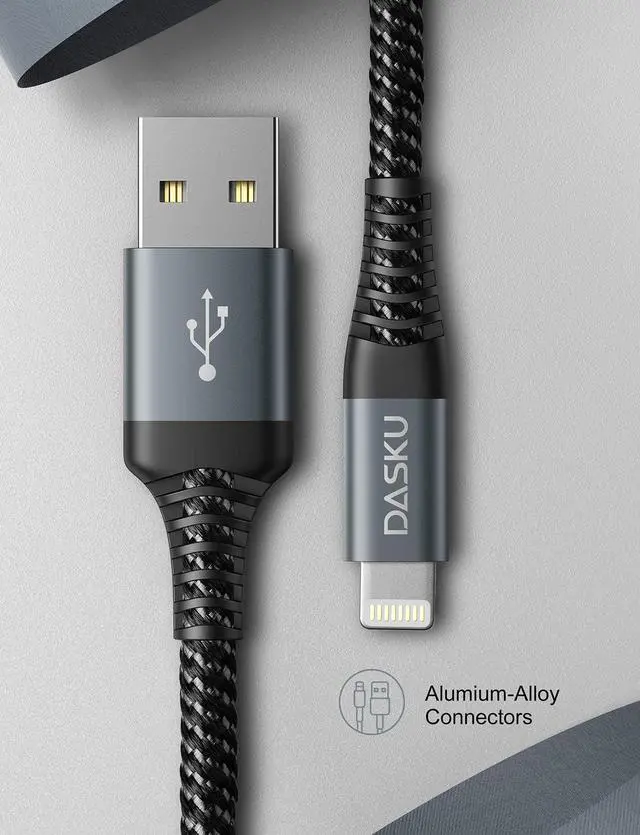 Alt view image 6 of 7 - 10 Ft iPhone Charger Cord Long,3Pack Certified Lightning Cable 10 Feet,Braided USB Charging Cord Compatible with for iPhone 11 / Pro Max/X/Xs Max/Xr /8 Plus/ 7 Plus/ 6S Plus / 6 Plus/iPad Mini/Air