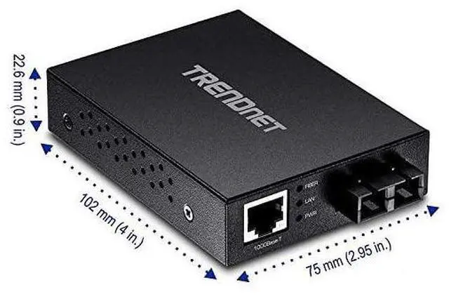 Alt view image 3 of 4 - FOR-1000BaseT to 1000BaseSX MultiMode SC Fiber Converter up to 550M 1800 ft 2 Gbps Switching Capacity TFCGMSC