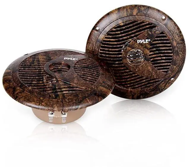 Main image of for65 Inch Marine Speakers IP44 Waterproof and Weather Resistant Outdoor Audio Dual Stereo Sound System with 150 Watt Power Low Profile Design and Camouflage Hunting Style 1 Pair PLMR60DK