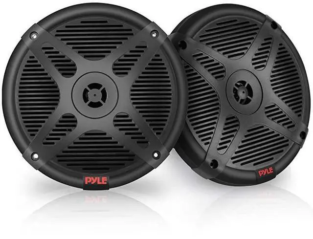 Main image of for65 Inch Bluetooth Marine Speakers 2Way IPX4 Waterproof and Weather Resistant Outdoor Audio Dual Stereo Sound System with 600 Watt Power and Low Profile Design 1 Pair PLMRBT65B Black