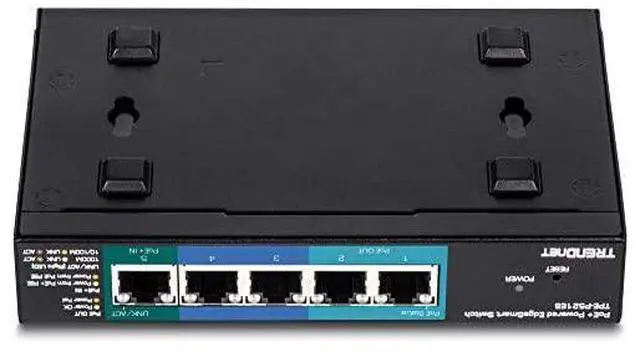 Alt view image 6 of 6 - for5Port Gigabit PoE+ Powered EdgeSmart Switch with PoE Pass Through TPEP521ES 1 x Gigabit PoE+ Input 2 x Gigabit PoE Output 2 x Gigabit 18W PoE Budget Managed Switch WallMountable
