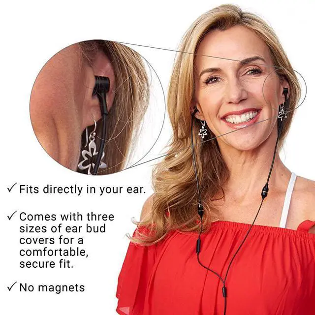 Alt view image 3 of 4 - Air Tube Stereo AntiRadiation Headset EMF Protection Black inEar