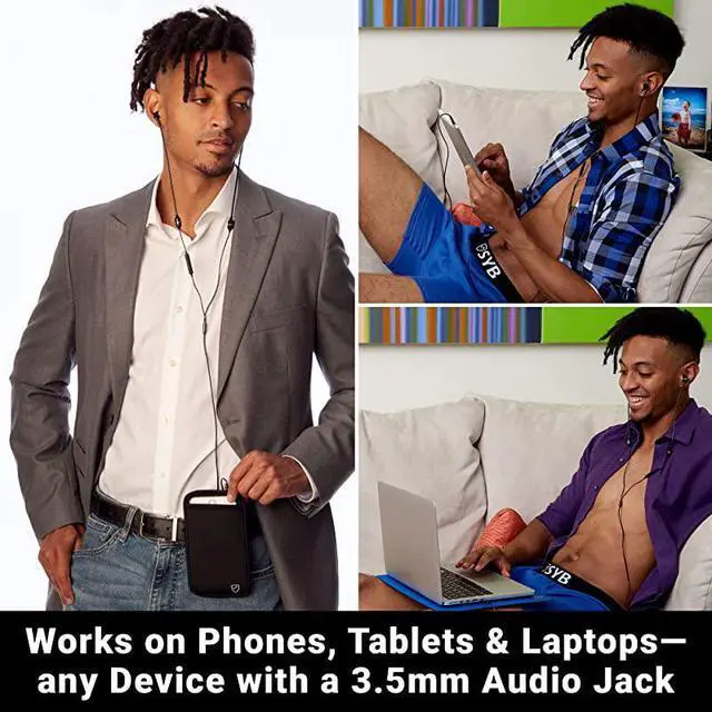 Alt view image 4 of 4 - Air Tube Stereo AntiRadiation Headset EMF Protection Black inEar