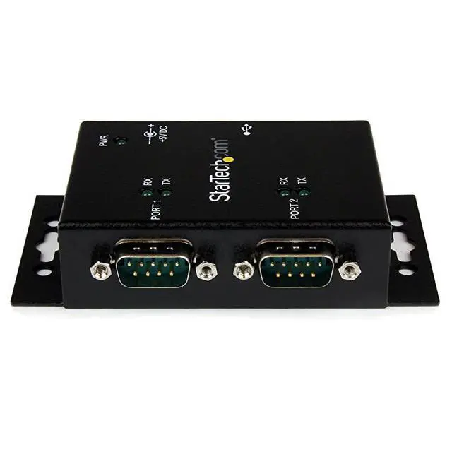 Alt view image 3 of 5 - for com USB to Serial Adapter 2 Port Wall Mount Din Rail Clips Industrial COM Port Retention FTDI DB9 ICUSB2322I